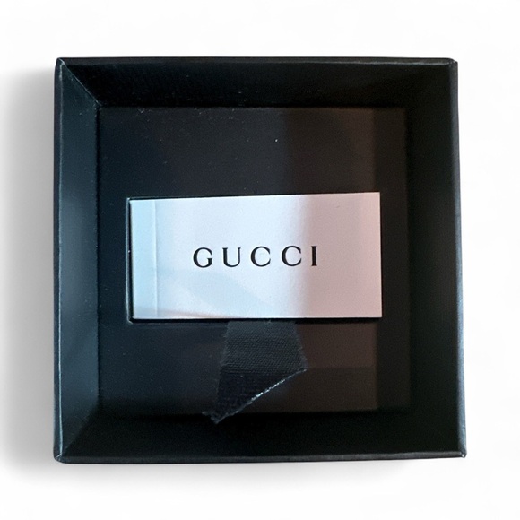 Gucci Box Jewelry Black & White Storage Jewelry Gift Box 3.5x3.5" - Picture 3 of 3